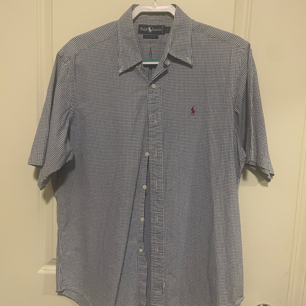 Ralph Lauren Seersucker Short Sleeve Shirt